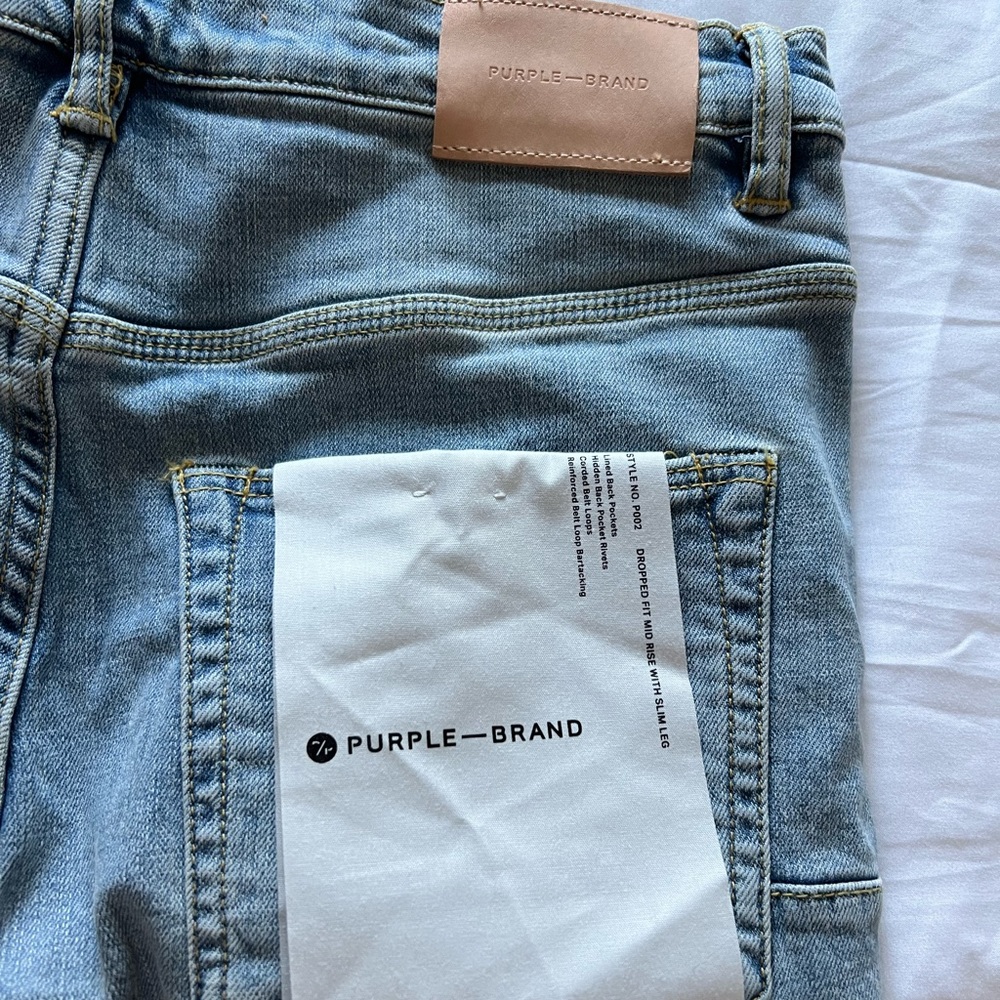 Purple brand distress jeans